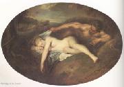Jean-Antoine Watteau Jupiter and Antiope (mk05) USA oil painting reproduction
